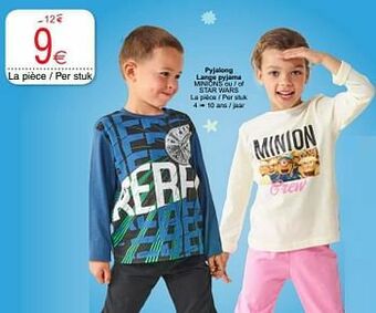 Cora Pyjalong lange pyjama minions ou - of star wars aanbieding
