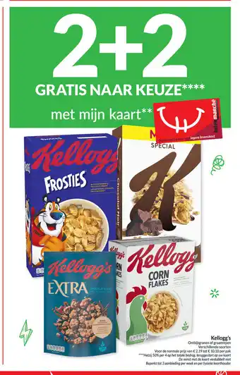 Intermarché Kellogg's 2 + 2 gratis naar keuze aanbieding