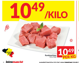 Intermarché Rundstoofvlees per kg aanbieding