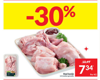 Intermarché Heel konijn per kg aanbieding