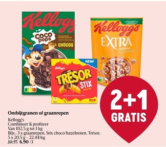 Ontbijtgranen of graanrepen kellogg’s