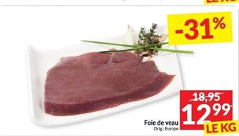 Intermarché Foie de veau aanbieding