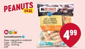 Delhaize Garnaalstaarten rauw aanbieding