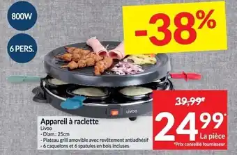 Intermarché Appareil à raclette aanbieding