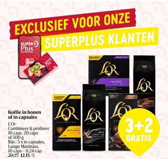Koffie in bonen of in capsules l’or