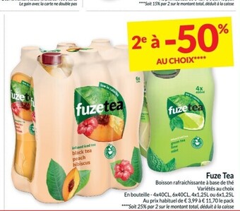 Intermarché Fuze tea aanbieding