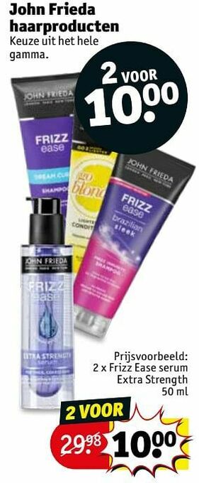 Kruidvat Frizz ease serum extra strength aanbieding