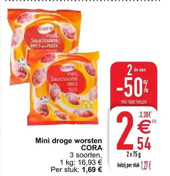 Cora Cora Mini droge worsten aanbieding