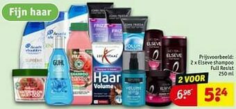 Kruidvat Elseve shampoo full resist aanbieding