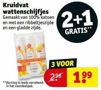 Kruidvat Kruidvat wattenschijfjes aanbieding