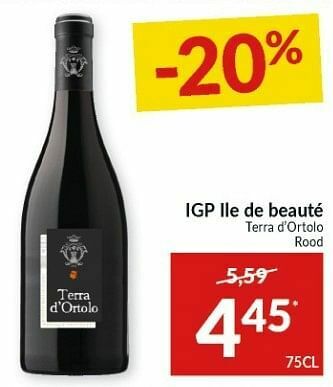 Intermarché Igp ile de beauté terra d`ortolo rood aanbieding