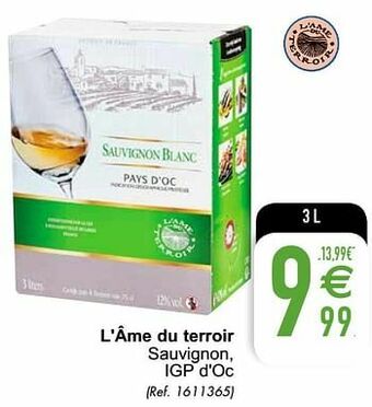 Cora L`âme du terroir sauvignon, igp d`oc aanbieding