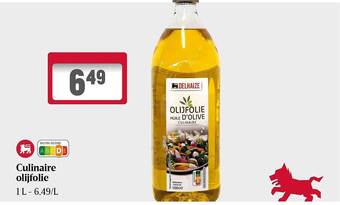 Delhaize Culinaire olijfolie aanbieding