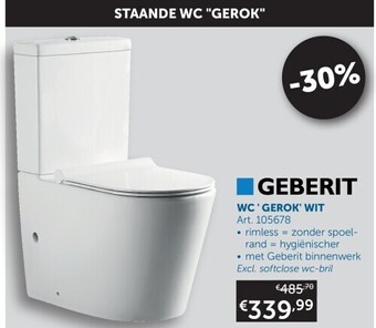 Zelfbouwmarkt Wc ' gerok' wit aanbieding