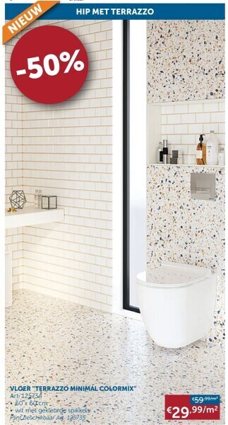 Vloer terrazzo minimal colormix