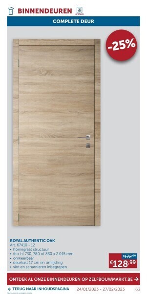 Zelfbouwmarkt Royal authentic oak aanbieding