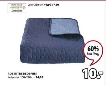 Jysk Rosentre bedsprei aanbieding