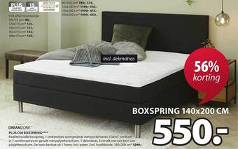 Jysk Plus c60 boxspring aanbieding