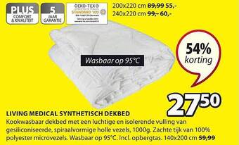 Jysk Living medical synthetisch dekbed aanbieding