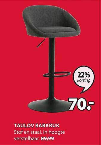 Jysk Taulov barkruk aanbieding