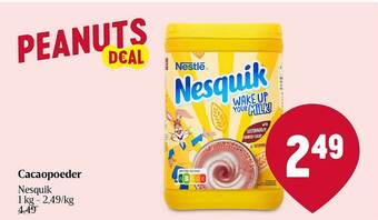 Delhaize Cacaopoeder nesquik aanbieding