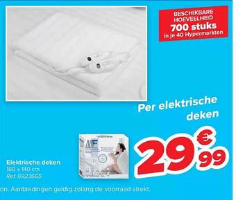 Carrefour Elektrische deken aanbieding
