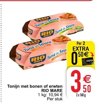 Cora Rio Mare Tonijn met bonen of erwten aanbieding