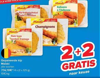 Carrefour Gepaneerde kip maïski aanbieding