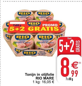 Cora Rio Mare Tonijn in olijfolie aanbieding