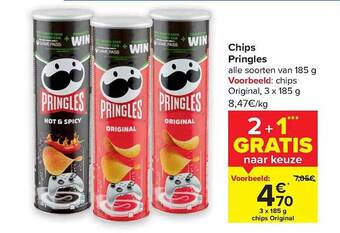 Carrefour Market Chips pringles aanbieding