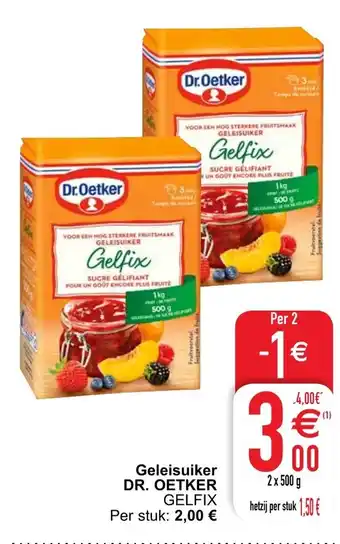 Cora Dr. Oetker Geleisuiker aanbieding
