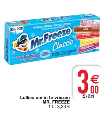 Mr. Freeze Lollies om in te vriezen