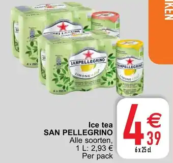 Cora San Pellegrino Ice tea aanbieding