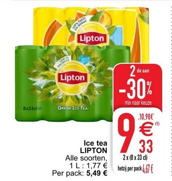 Cora Lipton Ice Tea aanbieding