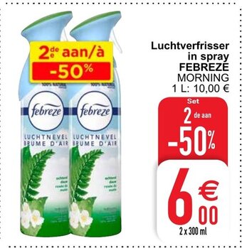 Cora Febreze Luchtverfrisser in spray aanbieding