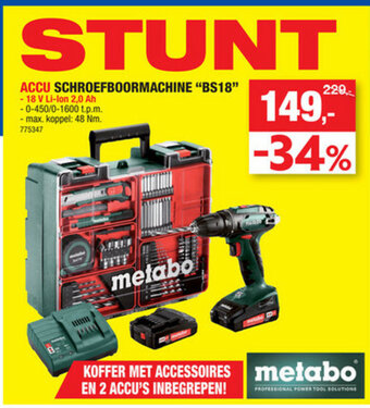 Accu Schroefboormachine BS18