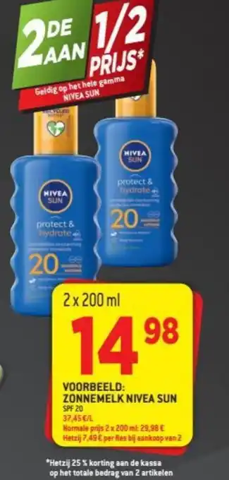 Voorbeeld zonnemelk nivea sun