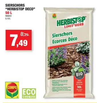 Hubo Sierschors Herbistop Deco 50L aanbieding
