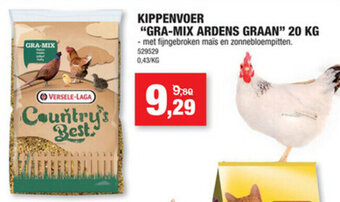 Hubo Kippenvoer Gra-Mix Ardens Graan 20kg aanbieding