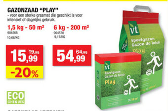 Hubo Gazonzaad Play aanbieding