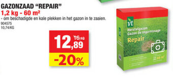 Hubo Gazonzaad Repair aanbieding