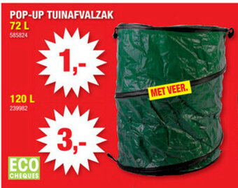 Hubo Pop-up Tuinafvalzak 72 L aanbieding