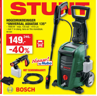 Hubo Hogedrukreiniger Universal Aquatak 135 aanbieding
