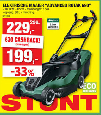 Hubo Elektrische Maaier Advanced Rotak 690 aanbieding