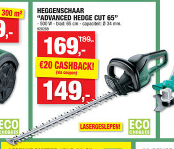 Hubo Heggenschaar Advanced Hedge Cut 65" aanbieding