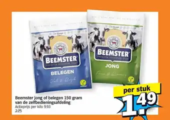 Albert Heijn Beemster jong of belegen van de zelfbedieningsafdeling aanbieding
