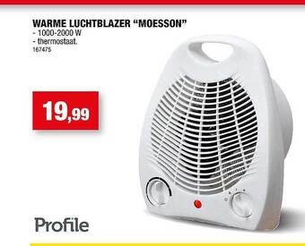Warme luchtblazer moesson