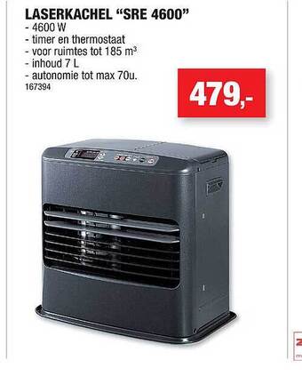 Hubo Laserkachel sre 4600 aanbieding