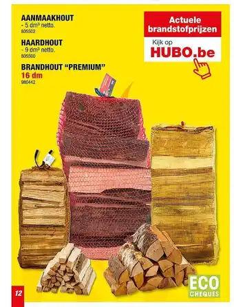Hubo Aanmaakhout, haardhout, brandhout premium aanbieding
