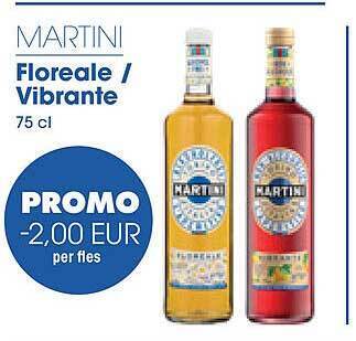 Prik en Tik Martini floreale - vibrante aanbieding